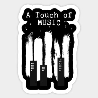 A Touch Of Music Piano Sticker